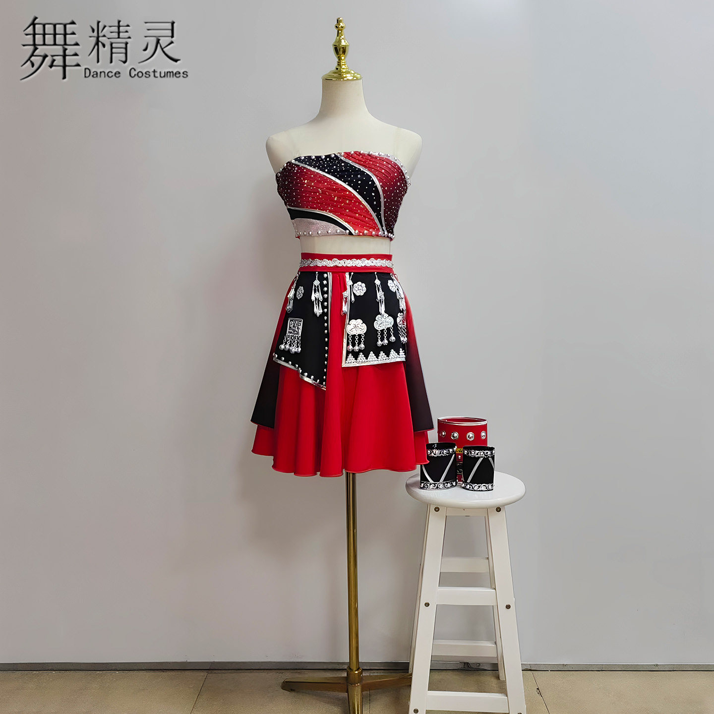 佤族舞蹈服独舞剧目短裙练习艺考