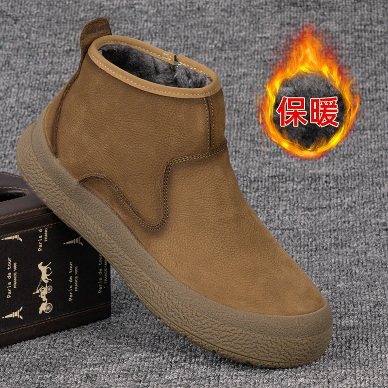 外贸秋冬新款复古男士皮鞋真皮