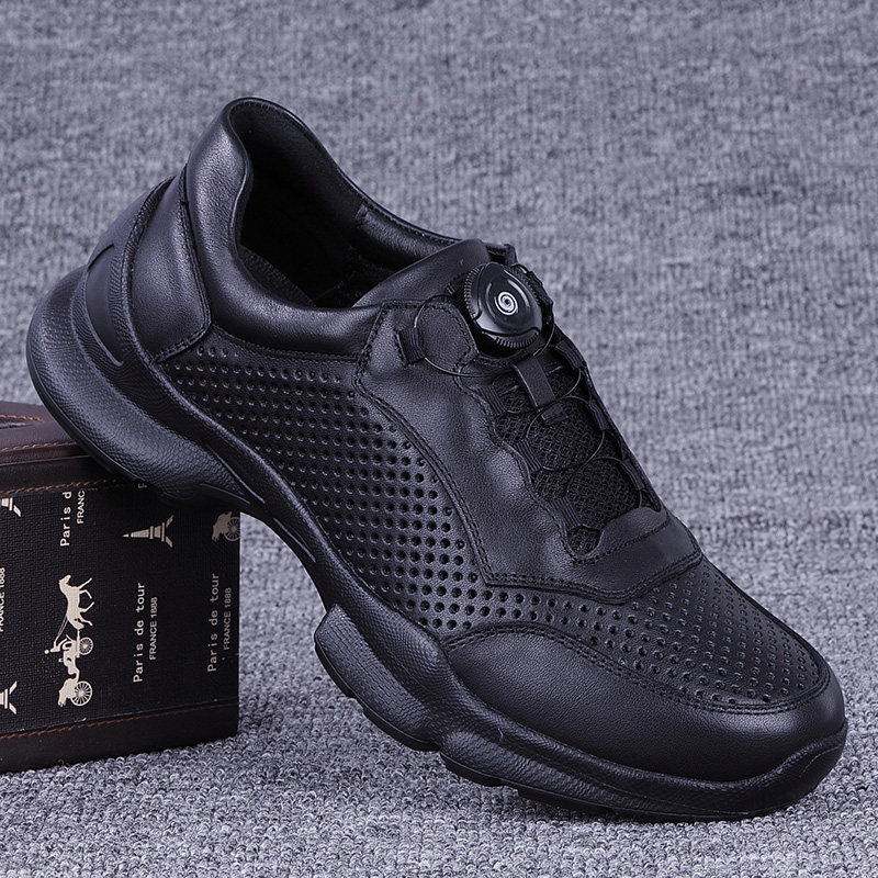 新款大经典运动休闲镂空皮鞋男鞋
