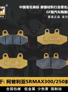 适用于阿普利亚SRMAX300 250 APR300T-V踏板摩托车刹车片GF级