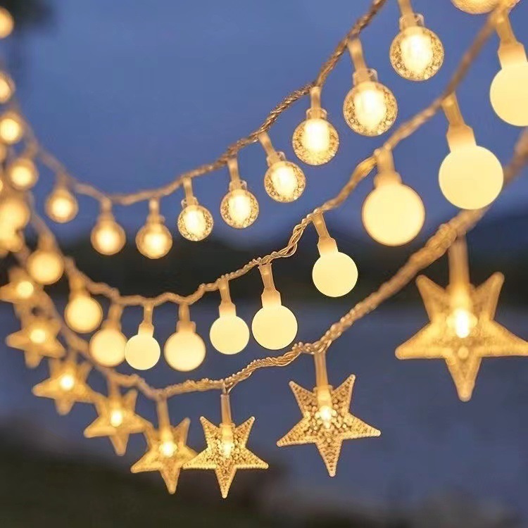 太阳能灯串户外露营氛围灯led串灯夜市摆摊灯不插电房间装饰彩灯
