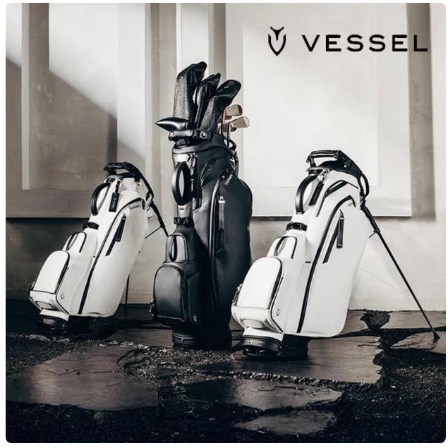 VESSEL高尔夫球包支架包合成皮PlayerV轻便golfbag6格8.5寸25新款