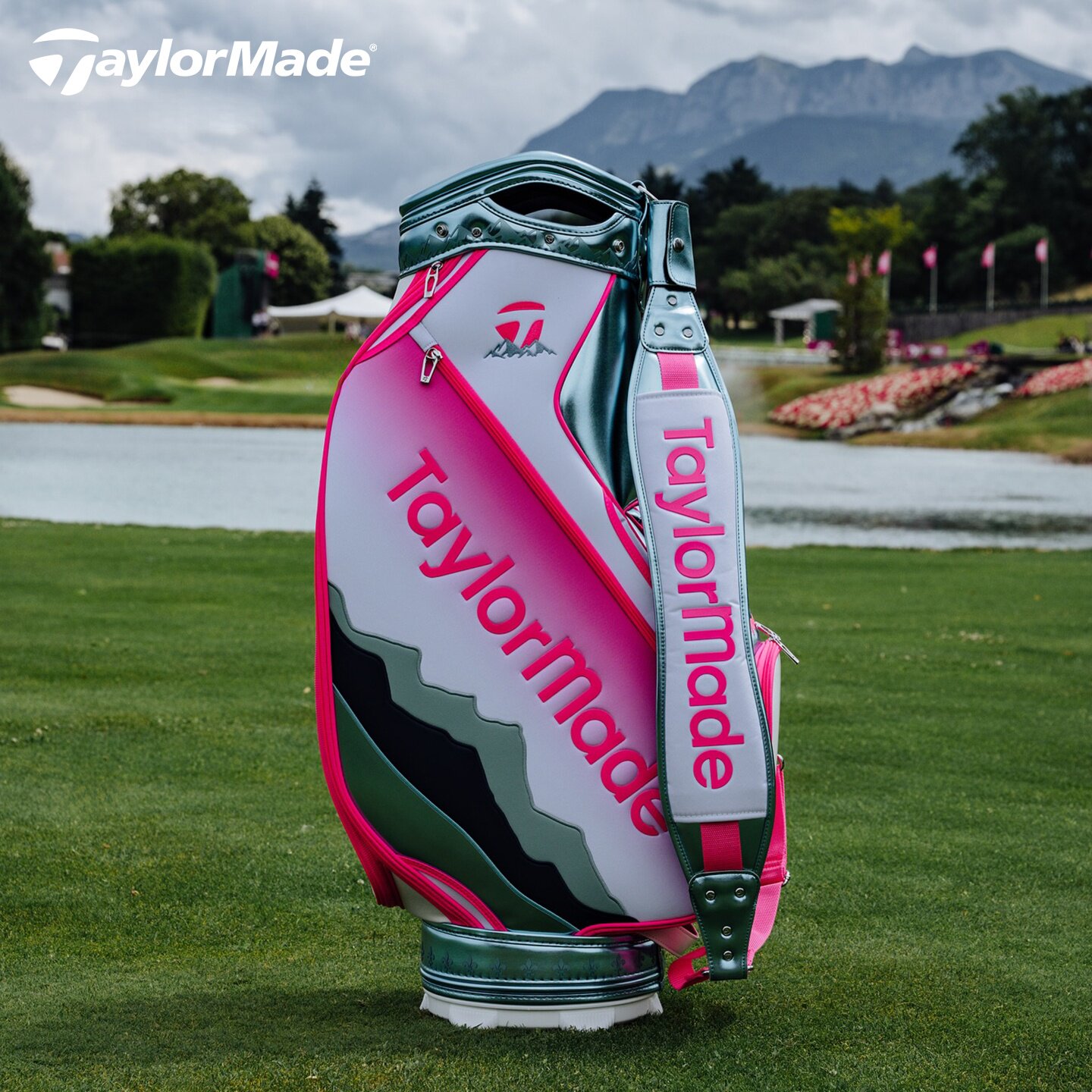 TaylorMade泰勒梅高尔夫新款女士依云锦标赛限量款杆套球包组合