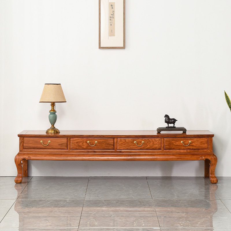 仙龙山榫卯结构刺猬紫檀电视柜