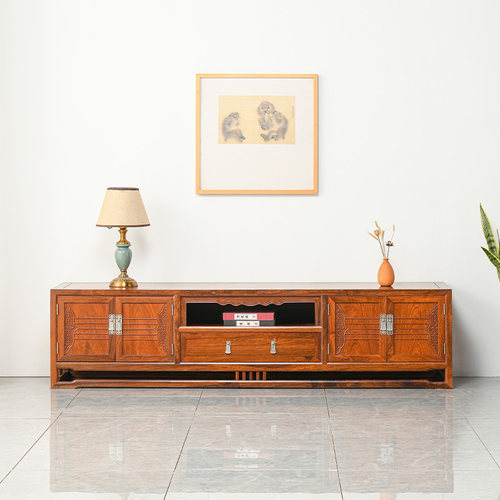仙龙山刺猬紫檀榫卯结构电视柜