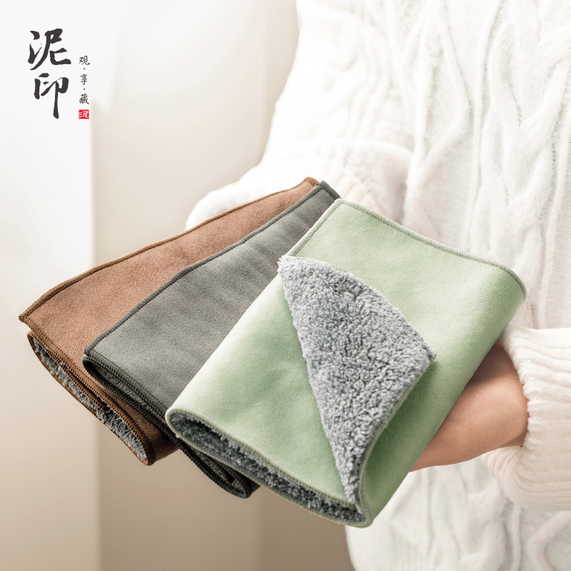 鹿皮绒加厚吸水茶巾长条