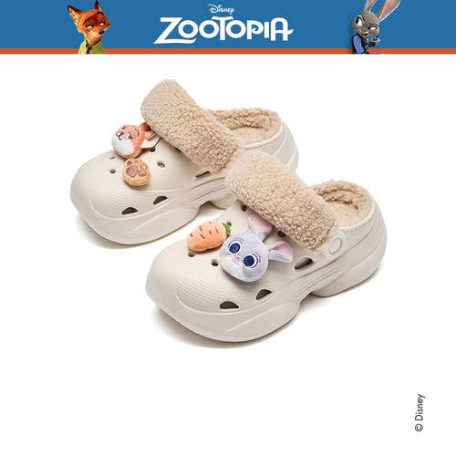 热风2025年冬季新款女休闲洞洞鞋