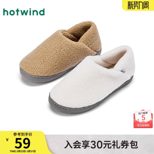 热风软底毛毛鞋2025年冬季新款轻便休闲家居拖鞋室内加绒棉鞋女鞋