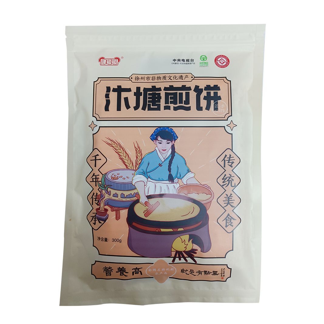 汴塘煎饼礼非遗石磨杂粮山东煎饼手抓饼/葱油饼/煎饼