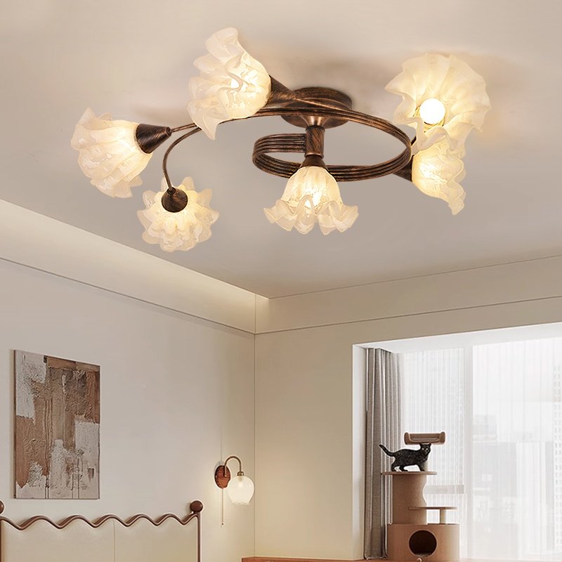 高档中古风卧室吸顶灯法式复古氛围感简约温馨创意吊灯客厅灯新款,家装灯饰光源,卧室/书房吊灯,淘宝优惠券,粉丝福利购,淘宝优惠卷