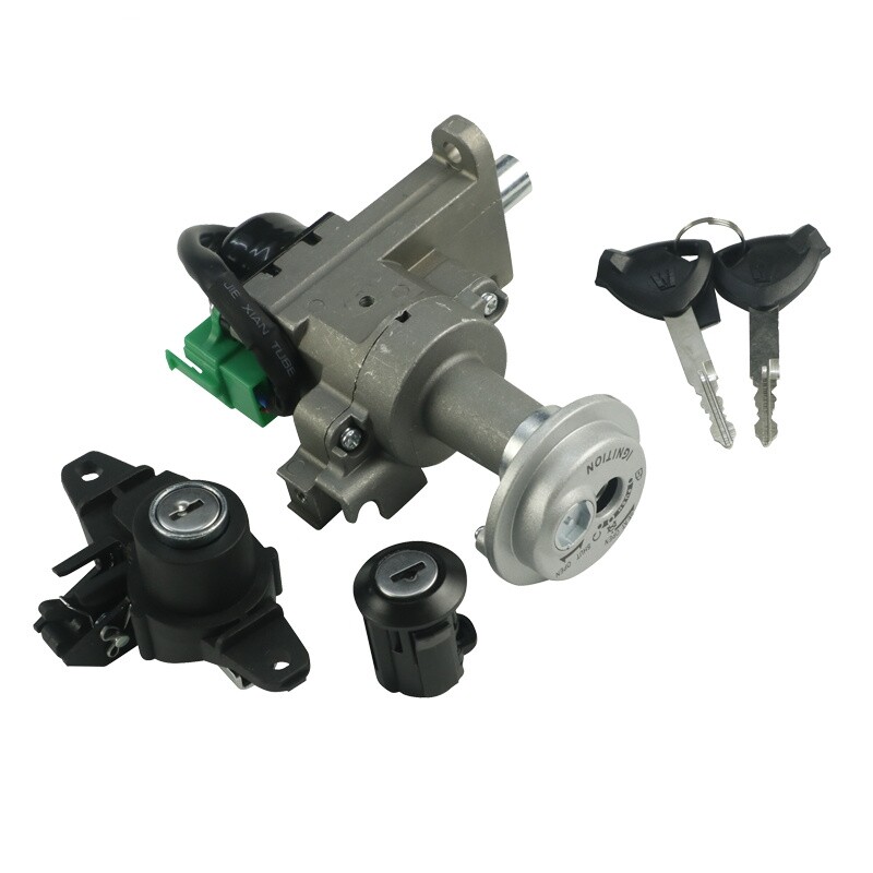 适用豪爵VS125/E配件HJ125T-22/22A原装电门锁座垫坐垫尾箱车头锁