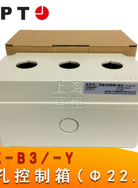 西门子APT XK-B3/-Y 明装式控制箱 三孔按钮盒22.5mm 灰色