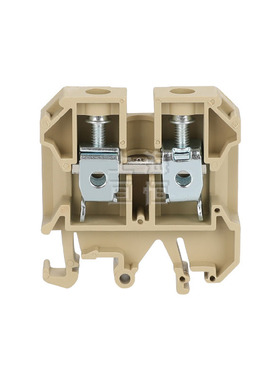 SAK 16EN接线端子排导轨式螺丝型铜件16mm平方 JXB-16/35黄色端子