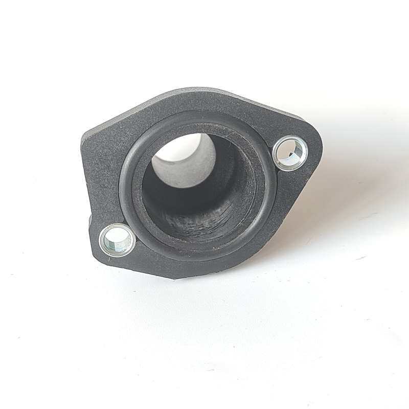 适用于老桑塔纳普桑发动机缸盖出水水管接头法兰盘单通直通配件