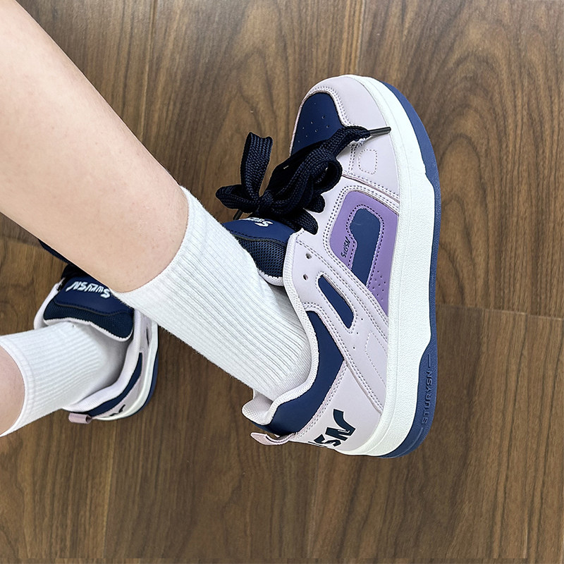 易少年 兰紫色面包鞋女ins潮2025冬季新款板鞋小众百搭休闲小白鞋,女鞋,休闲板鞋,淘宝优惠券,粉丝福利购,淘宝优惠卷