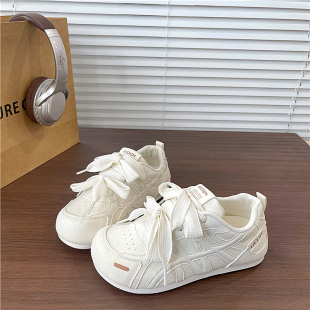 双鞋 百搭运动休闲板鞋 带丑萌圆头鞋 新款 子女ins潮2026春季 易少年