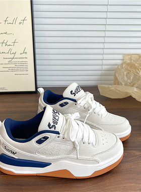 易少年 2026春季新款板鞋女ins复古厚底学生百搭运动休闲跑步鞋男