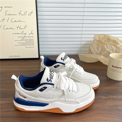 易少年 2025冬季新款板鞋女ins复古厚底学生百搭运动休闲跑步鞋男