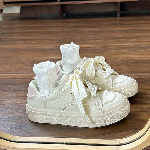 韩版厚底百搭小白鞋女i