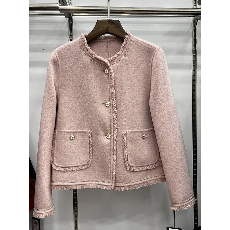 【雅各卡洛】小香风短款羊绒外套