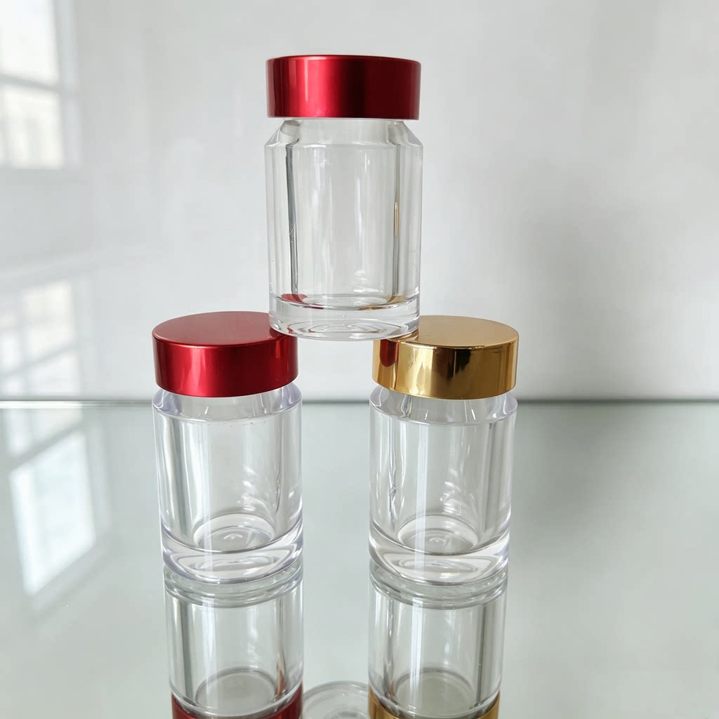 现货30ml60ml化妆品藏红喷瓶/面霜分装瓶