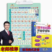 初一小学生48个英语国际音标发音有声挂图美式 英标发音拼读神器