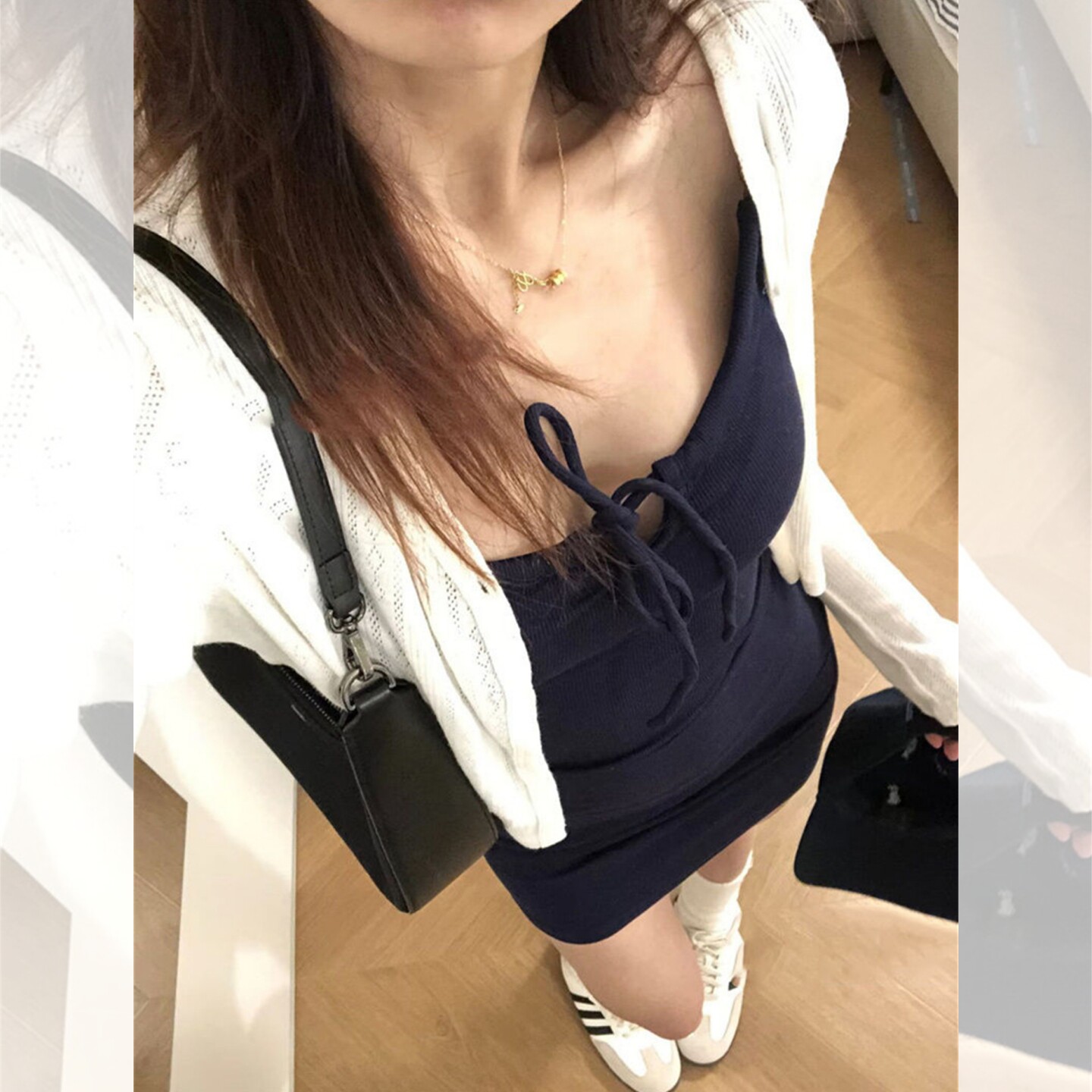 纯欲甜辣妹无袖吊带洋装