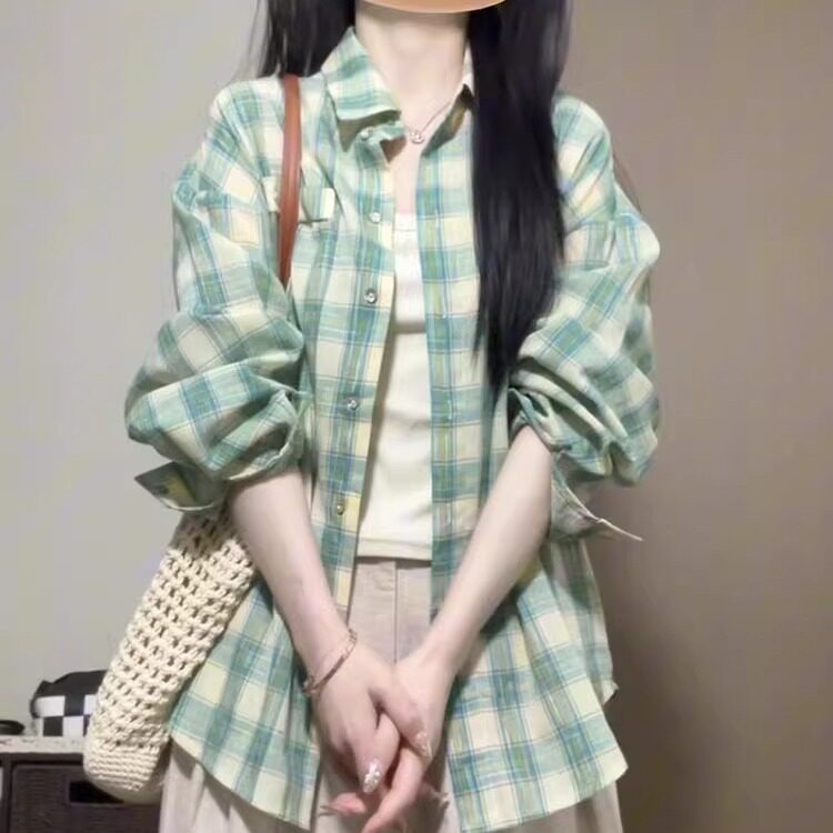 防晒衬衫女夏季外套慵懒