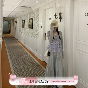TheDouerr 逐光觅境清冷仙女大裙摆蛋糕长裙半身裙