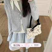 TheDouerr 流光二进制天丝蓝灰两色百搭中裙半身裙