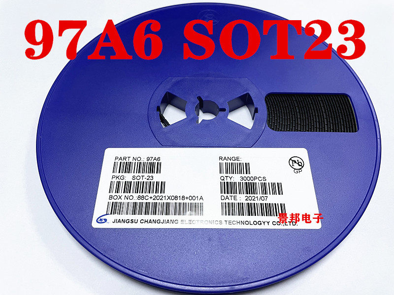 MAC97A6 97A6丝印 SOT23 贴片双向可控硅 晶闸管 整盘 3000个