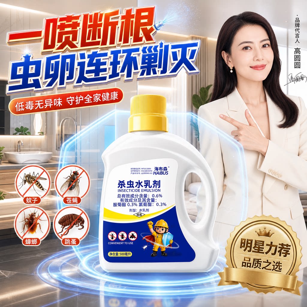 【连环剿灭】下水道去除小飞虫杀虫剂除蛾蚋蠓蟑螂厕所管道神器