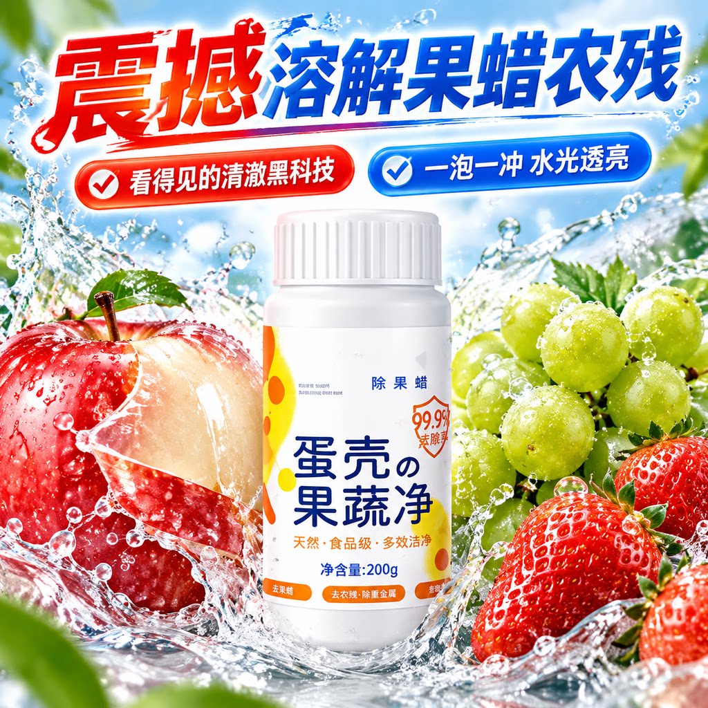 【瓜果蔬菜通用】去农药残留清洗剂专用洗洁精洗水果蔬菜孕婴奶瓶