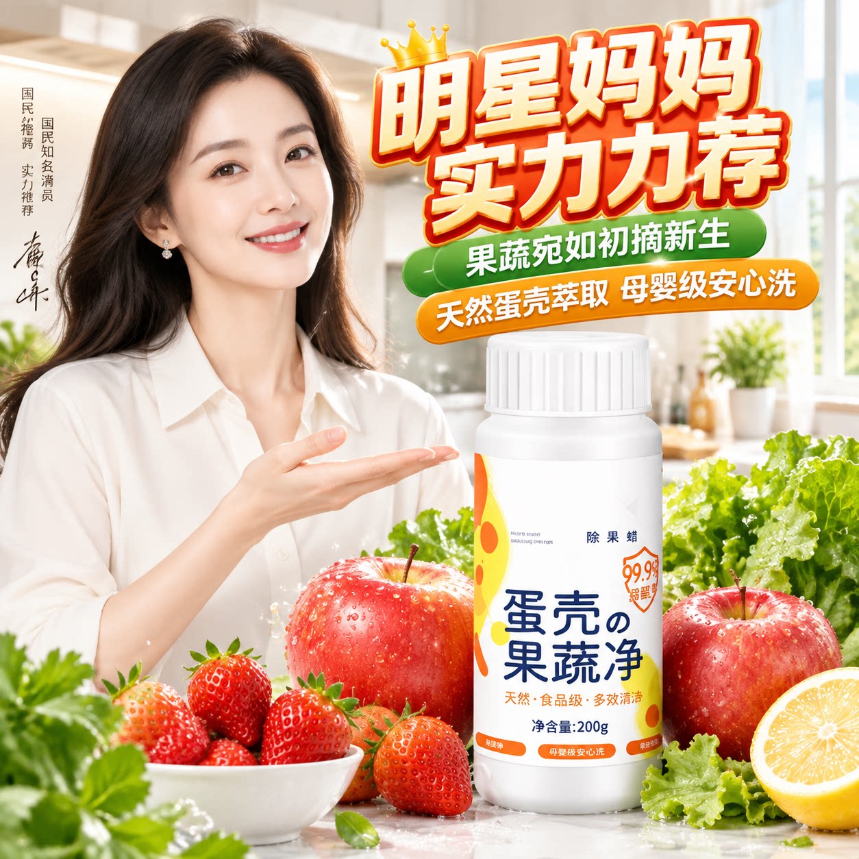 母婴果蔬净去农残清洗剂