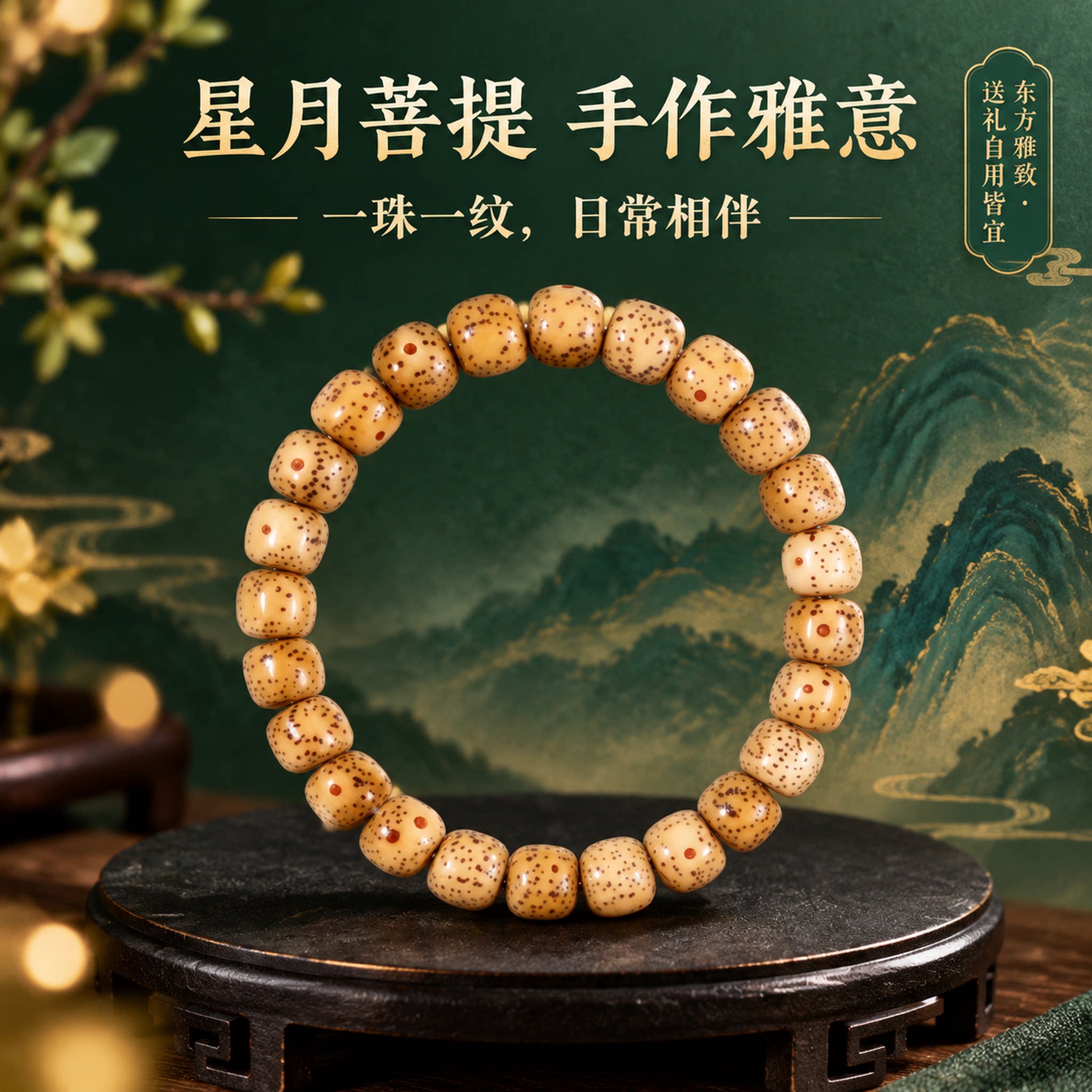 【颗颗精选】星月菩提手串男女款情绪稳定手链佛念佛珠文玩把件