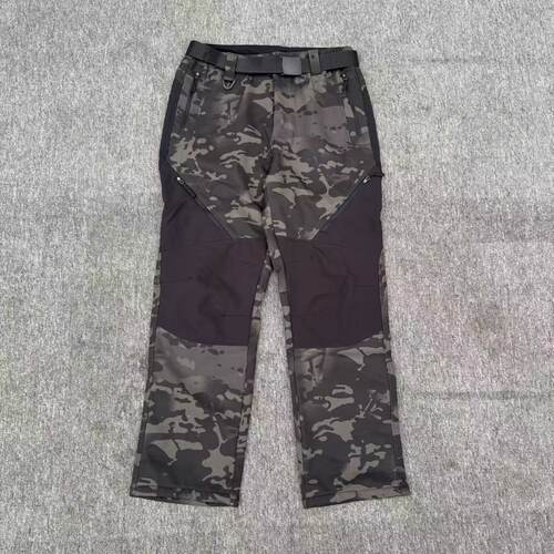 品牌剪标特价男秋冬软壳裤户外冲锋裤抓绒保暖登山裤加厚加绒长裤
