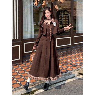 大码胖mm2025年新款秋装法式覆古西装外套设计感连衣裙两件套女装