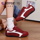 运动薄底德训鞋 feiyue 子 2026春季 新款 飞跃女鞋 红色本命年赛车鞋