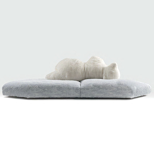 意大利edra北极熊沙发别墅大平层高端设计轻奢布艺大户型懒人沙发