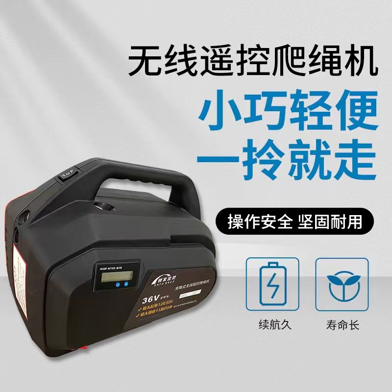 爬绳机 家具吊装外墙粉刷 高层吊物电动葫芦铁塔设备安装无线遥控