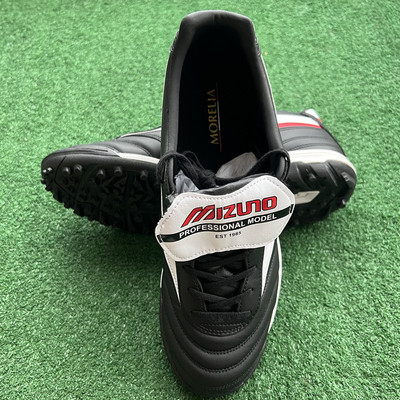 缓震足球鞋美津浓袋鼠皮低帮