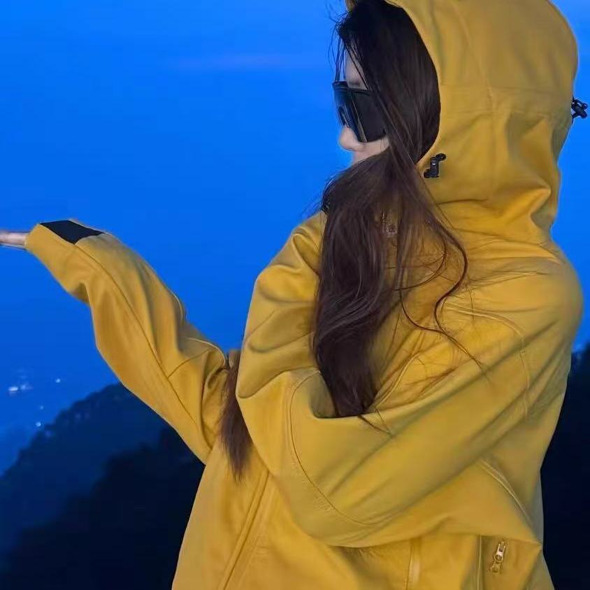 冲锋衣男外套防风耐磨防泼水女户外抓绒软壳衣夹克春秋工装保暖