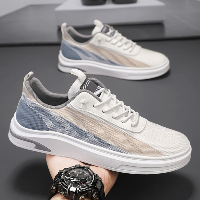 男鞋夏季网面透气百搭休闲板鞋男士一脚蹬防滑运动工作软底小白鞋,流行男鞋,单鞋,淘宝优惠券,粉丝福利购,淘宝优惠卷