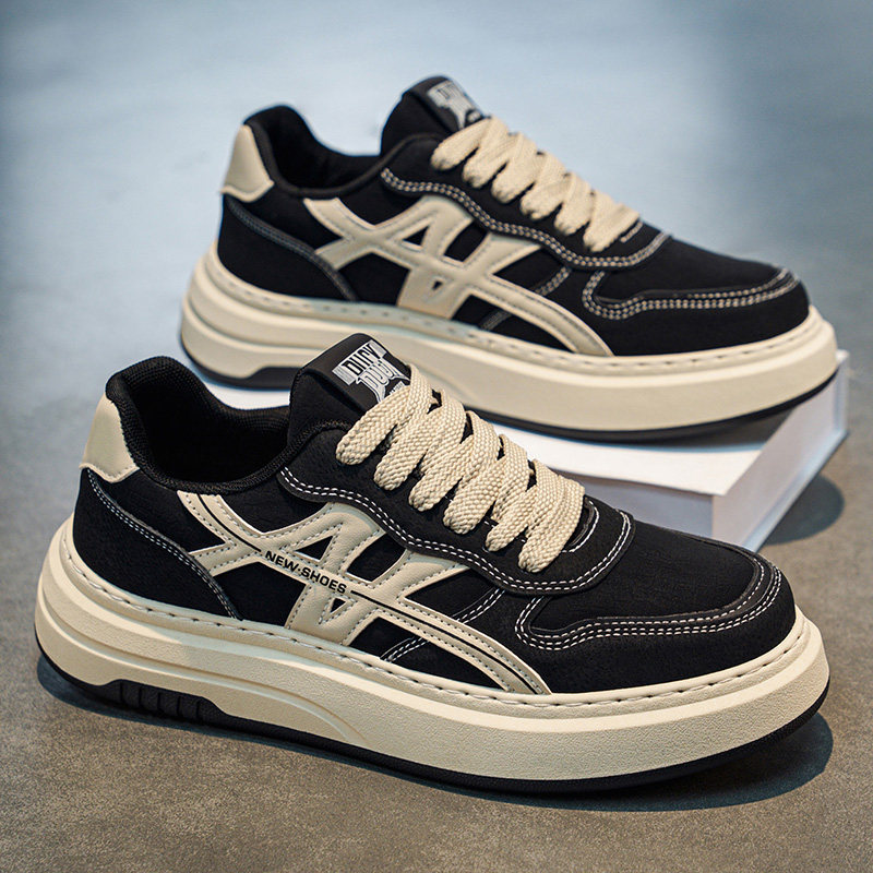 欧洲站男鞋2025冬季新款潮牌高级感运动休闲板鞋男生爆款百搭潮鞋,流行男鞋,单鞋,淘宝优惠券,粉丝福利购,淘宝优惠卷