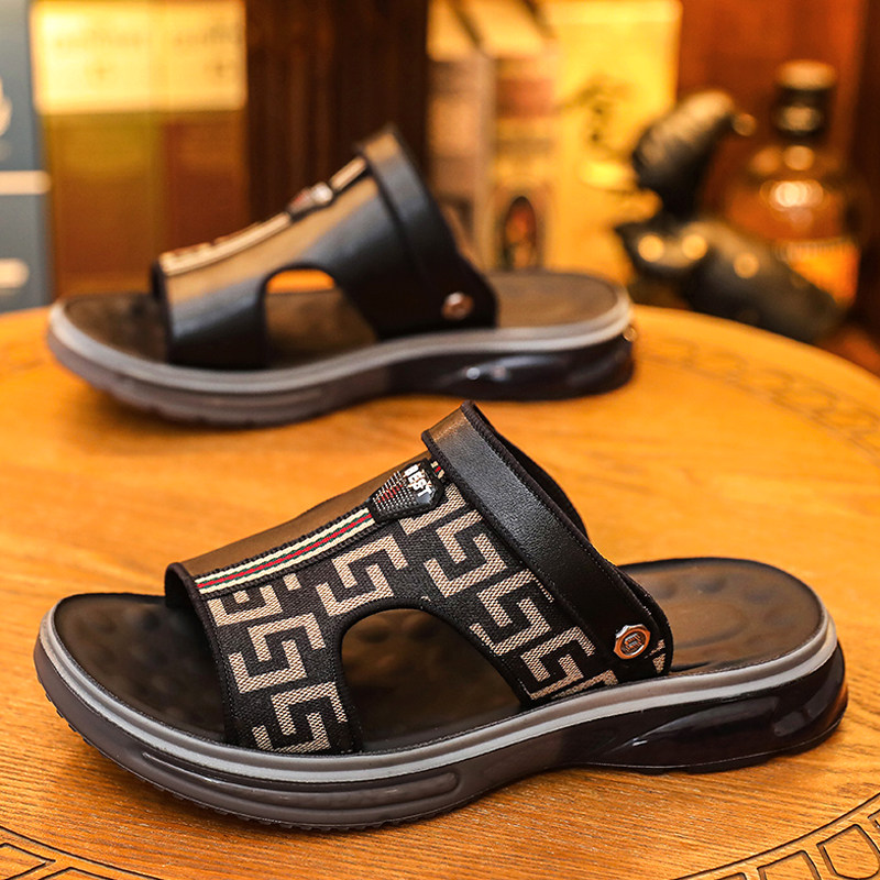 凉鞋男款2025新款夏季户外两用耐磨开车拖鞋青少年休闲防滑沙滩鞋,流行男鞋,一字拖,淘宝优惠券,粉丝福利购,淘宝优惠卷