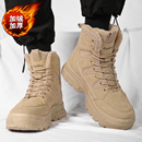 皮毛一体防水防滑高帮工装 加绒保暖东北棉鞋 马丁靴 冬季 雪地靴男鞋