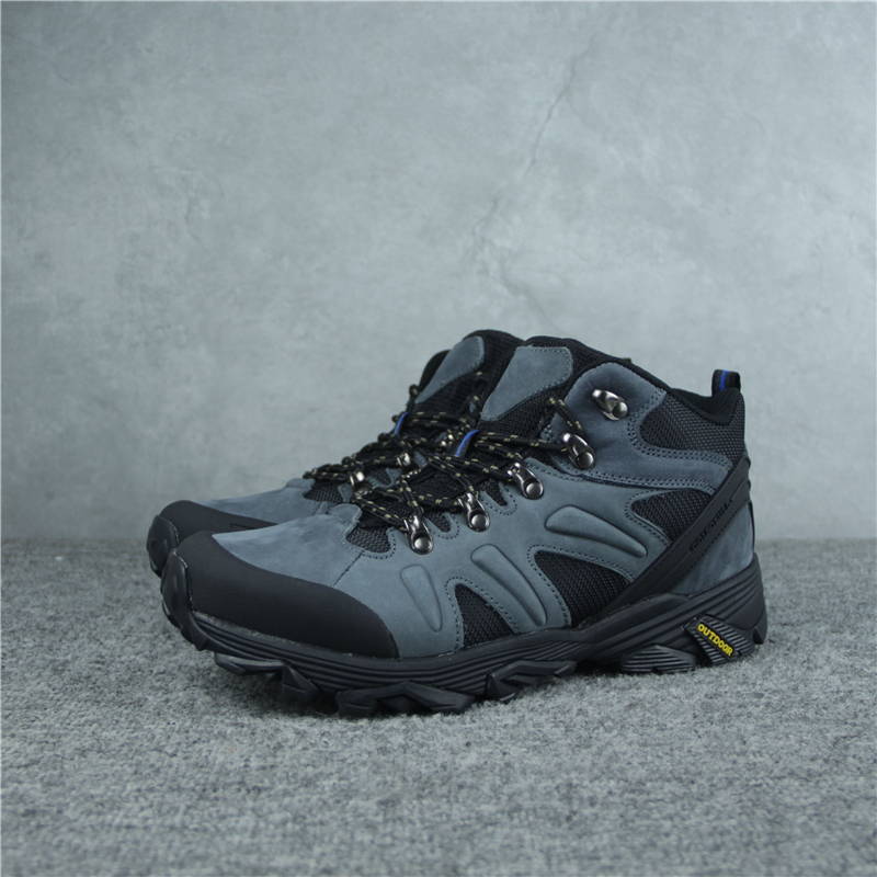 男士头层牛皮网面户外登山鞋