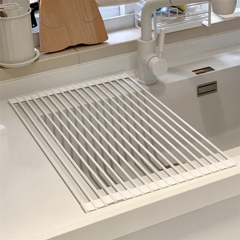 家用厨房硅胶可折叠水槽沥水架 碗碟收纳置物架沥水篮控水神器,厨房/烹饪用具,厨房置物架/置物柜/角架,淘宝优惠券,粉丝福利购,淘宝优惠卷