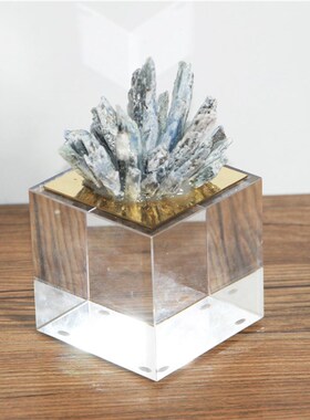 现代样板房卧室白色水晶饰品摆件电视柜玄关创意书房蓝色室内装饰