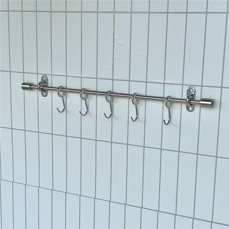 长期主义厨房挂钩实心不锈钢墙上活动厨具挂杆置物架勺铲子免打孔,厨房/烹饪用具,抹布架/厨房清洁收纳架,淘宝优惠券,粉丝福利购,淘宝优惠卷